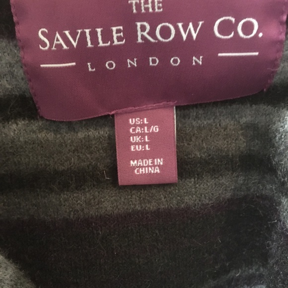Savile Row Wool Blend Buckle Front Cardigan Large - Picture 4 of 5